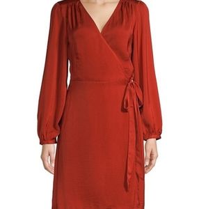 AVA & AIDEN Long Sleeve Wrap Dress